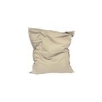 Maxi coussin big - bag uni beige 140 x 120 cm easy life