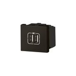 M�canisme double prise usb legrand mosa�c noir