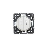 M�canisme double va - et - vient � voyant legrand c�liane blanc