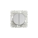 Mcanisme interrupteur double va - et - vient schneider electric odace aluminium