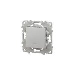 Interrupteur va - et - vient lumineux ou tmoin connexion rapide 10a schneider electric unica dco aluminium ...