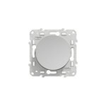 Interrupteur poussoir 10a � vis schneider electric odace aluminium