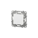 Interrupteur poussoir connexion rapide 10a schneider electric unica dco blanc