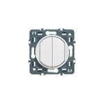 Mcanisme de poussoir + va - et - vient legrand cliane 6a blanc