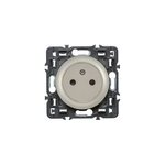 Mcanisme de prise de courant avec terre affleurante legrand cliane 16a titane