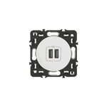 M�canisme de prise double chargeur usb legrand c�liane blanc