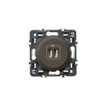 M�canisme de prise double chargeur usb legrand c�liane graphite