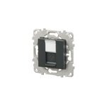 Prise rj45 grade 1 cat 6 stp � vis schneider electric unica d�co anthracite