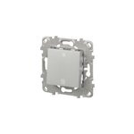 Interrupteur commande vmc 2 boutons 10a schneider electric unica déco aluminium Interrupteur commande vmc 2 boutons 10a schneider electric unica déco aluminium