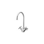 Mlangeur de cuisine kidson en acier inoxydable et laiton couleur chrom h. 33, 6 cm