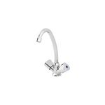 Mlangeur de lavabo avec vidage et flexibles femelle 12 / 17 en laiton chrom grenvik