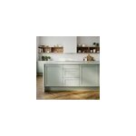 Meuble bas de cuisine avec 3 tiroirs goodhome ash vert sauge l. 60 x h. 72 cm