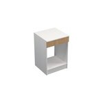 Meuble bas de cuisine pour four avec plan de travail primalight chne l. 60 cm x h. 87, 9 cm