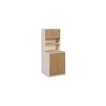 Meuble machine � laver beige et effet bois l. 73 x h. 186 x p. 75 cm, luma