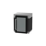 Meuble de cuisine d'extérieur duo pour frigo 80 x 55 cm noir le marquier Meuble de cuisine d'extérieur duo pour frigo 80 x 55 cm noir le marquier