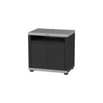 Meuble cuisson duo pour cuisine extrieure 80 x 55 cm inox noir le marquier