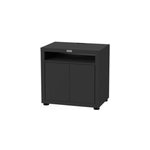 Meuble cuisson tablette acier poxy noire 80 x 55 cm le marquier