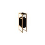 Meuble dérouleur papier wc avec réserve, noir et bambou, 5five natureo Meuble dérouleur papier wc avec réserve, noir et bambou, 5five natureo