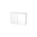 Meuble haut de cuisine avec 2 portes goodhome garcinia blanc brillant l. 100 x h. 72 cm Meuble haut de cuisine avec 2 portes goodhome garcinia blanc brillant l. 100 x h. 72 cm