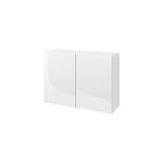 Meuble haut de cuisine avec 2 portes goodhome stevia blanc l. 100 x h. 72 cm Meuble haut de cuisine avec 2 portes goodhome stevia blanc l. 100 x h. 72 cm
