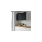 Meuble haut de cuisine blanc mat avec 2 portes noir mat l. 100 x h. 72 cm goodhome garcinia