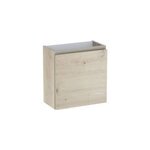Meuble lave mains l. 45 x h. 44 x p. 21 cm, effet ch�ne artisan, calao
