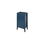 Meuble lave - mains � poser l. 44 x h. 80 x p. 30 cm, bleu mat, 1 porte, goodhome perma
