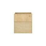 Meuble lave mains suspendu l. 43, 2 x h. 48 x p. 22, 5 cm, effet ch�ne clair et jute, homesight java