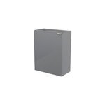 Meuble lave mains suspendu l. 44 x h. 55 x p. 23 cm, gris, goodhome imandra