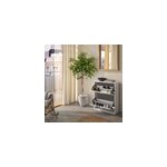Meuble rangement chaussures 2 niveaux blanc pyrus l. 65 x h. 81 x p. 24, 8 cm