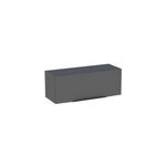 Meuble de salle de bains haut gris anthracite brillant l. 80 x h. 30 x p. 30 cm, pamili