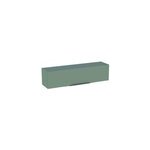 Meuble de salle de bains haut vert sauge mat l. 120 x h. 30 x p. 30 cm, pamili