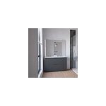 Meuble de salle de bains  poser h. 185 x l. 120 cm, anthracite, palermo