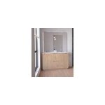 Meuble de salle de bains  poser h. 185 x l. 120 cm, dcor bois, palermo