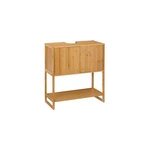 Meuble sous lavabo  poser 2 portes, bambou, 5five lab&modul