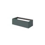 Meuble sous vasque l. 100 x h. 30 x p. 45 cm, vert for�t, 1 tiroir avec poign�e int�gr�e, kentia