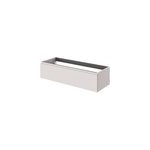 Meuble sous vasque l. 120 x h. 30 x p. 45 cm, beige cachemire, 1 tiroir avec poign�e int�gr�e, kentia ...