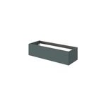 Meuble sous vasque l. 120 x h. 30 x p. 45 cm, vert for�t, 1 tiroir sans poign�e, kentia