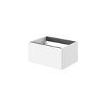 Meuble sous vasque l. 60 x h. 30 x p. 45 cm, 1 tiroir sans poign�e, blanc mat, kentia