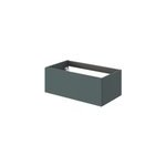 Meuble sous vasque l. 80 x h. 30 x p. 45 cm, vert for�t, 1 tiroir sans poign�e, kentia