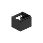 Meuble sous vasque suspendu l. 60 x h. 46, 5 x p. 50, 5 cm, noir mat, pura +