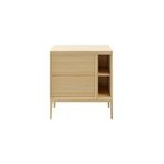 Meuble sous vasque goodhome avela placage ch�ne 60 cm + plan de toilette avela 80 cm + niche 20 cm + ...