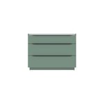 Meuble sous vasque � poser l. 120 x h. 88 x p. 50 cm, vert sauge mat, pamili