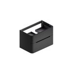 Meuble sous vasque suspendu l. 84 x h. 55 x p. 50, 5 cm, noir mat, alba