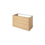 Meuble sous vasque à suspendre goodhome avela placage chêne 100 cm Meuble sous vasque à suspendre goodhome avela placage chêne 100 cm