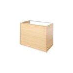 Meuble sous vasque  suspendre goodhome avela placage chne 80 cm