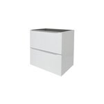 Meuble sous vasque suspendu blanc brillant l. 60 x h. 60 x p. 45 cm, goodhome imandra