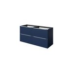 Meuble sous vasque suspendu bleu nuit mat l. 120 x h. 60 x p. 45 cm, goodhome imandra
