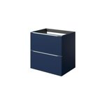 Meuble sous vasque suspendu bleu nuit mat l. 60 x h. 60 x p. 45 cm, goodhome imandra