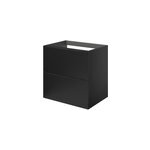 Meuble sous vasque suspendu noir mat l. 60 x h. 60 x p. 45 cm, goodhome imandra